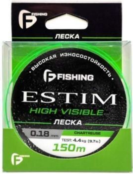 Леска монофильная F-FISHING Estim Neon 150м, 0,30мм, 11,9кг/26,2lb