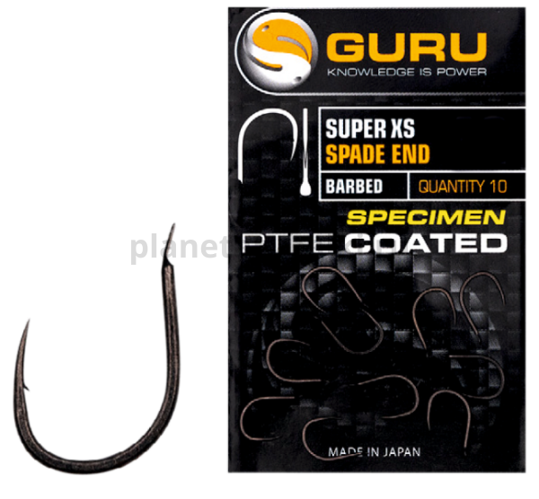 Крючок GURU Super XS Spade с бородкой №12, 10шт.