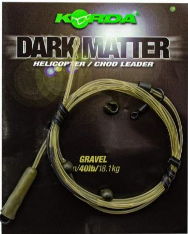 KORDA Монтаж готовый Dark Matter Leader Heli Gravel 40lb