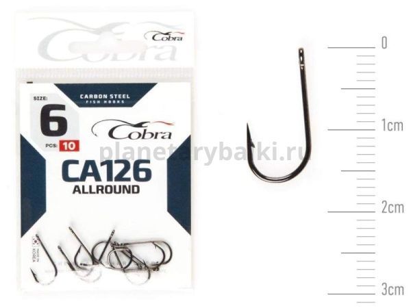 Крючки Cobra Allround VIKING CA126 №6, 10шт.