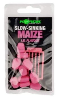 Имитационная приманка KORDA Slow Sinking Maize IB Pink медленно тонущая 10шт.