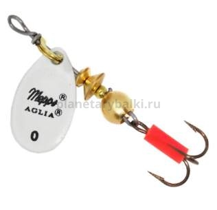 Блесна вращающаяся MEPPS Aglia Fluo №0, 2,5гр., цвет phospho