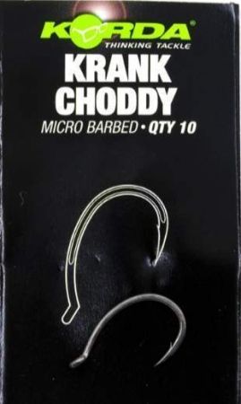 Крючки Korda Krank Choddy с бородкой №10, 10шт.