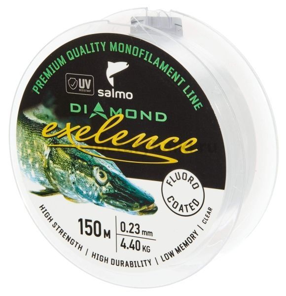 Леска монофильная Salmo Diamond EXELENCE FLUORO COATED Clear 150м, 0,23мм, 4,4кг для рыбалки, Леска монофильная Salmo Diamond EXELENCE FLUORO COATED Clear 150м, 0,23мм, 4,4кг отзывы, Леска монофильная Salmo Diamond EXELENCE FLUORO COATED Clear 150м, 0,23мм, 4,4кг купить, Леска монофильная Salmo Diamond EXELENCE FLUORO COATED Clear 150м, 0,23мм, 4,4кг купить в интернет магазине, Леска монофильная Salmo Diamond EXELENCE FLUORO COATED Clear 150м, 0,23мм, 4,4кг выбрать, Леска монофильная Salmo Diamond EXELENCE FLUORO COATED Clear 150м, 0,23мм, 4,4кг обзор, Леска монофильная Salmo Diamond EXELENCE FLUORO COATED Clear 150м, 0,23мм, 4,4кг купить в розничном магазине