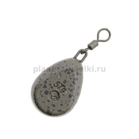 Грузило KORDA Flat Pear Swivel 2,0oz, 56гр.