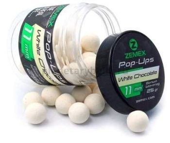 Бойлы плавающие ZEMEX Pop-Ups White Chocolate 11мм, 25гр.