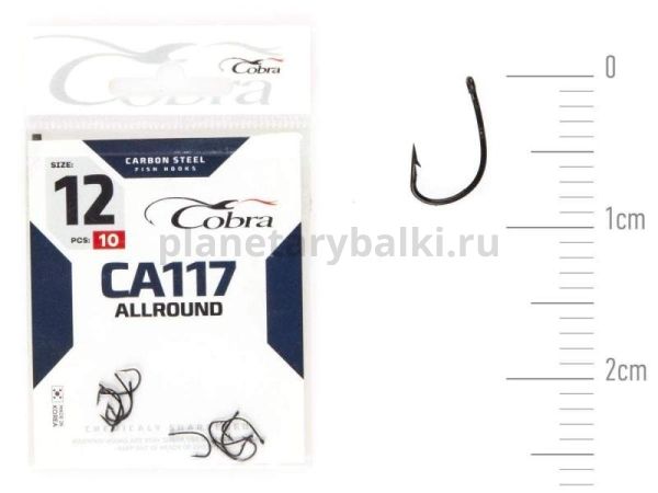 Крючки Cobra Allround FUNA CA117 №12, 10шт.