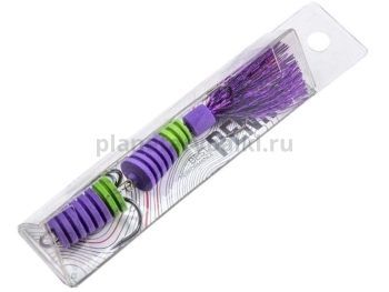 Приманка джиговая Lucky John PENNON SLOTWORM фиол./зел. в блистере