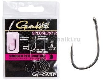 Крючки Gamakatsu G-Carp SPECIALIST R HOOKS GREY разм. 08 10шт.