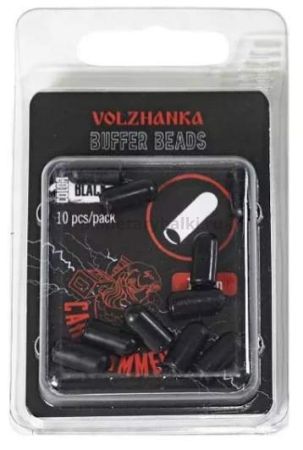 Отбойник Volzhanka Buffer Beads Black 12мм, 10шт.
