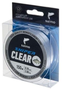Леска монофильная Salmo Sniper Clear 150м, 0,18мм, 2,8кг