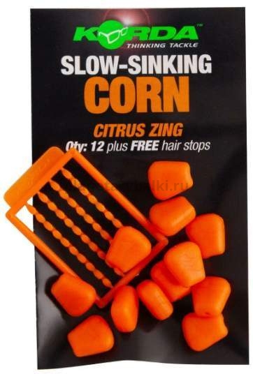 Имитационная приманка KORDA Pop Up Corn Citrus Zing Orange всплывающая 12шт.