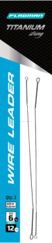Поводок скрутка F-FISHING Wire Leader Titan 6кг, 12см, 0,25мм, 2шт.