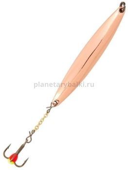 Блесна вертикальная Lucky John NAIL BLADE с цепочкой и тройником 55мм, 11гр., цвет C блистер
