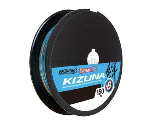 OWNER Шнур Kizuna X8 Broad PE multi color 10м 150м 0,21мм 15,3кг