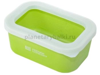Коробка для наживки с крышкой FEEDER CONCEPT BAIT BOX WITH OPEN LID размер M 0.6л