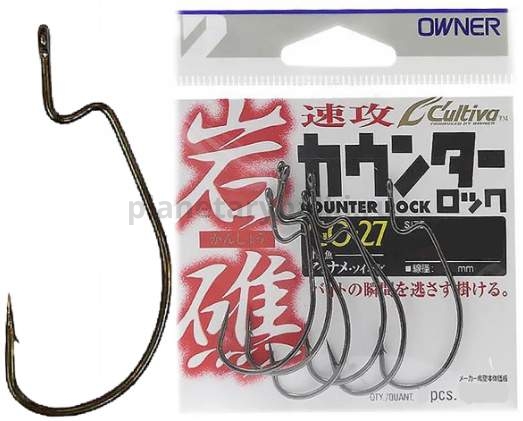 Крючки офсетные OWNER 11758 GO-27 №1/0, 6шт.