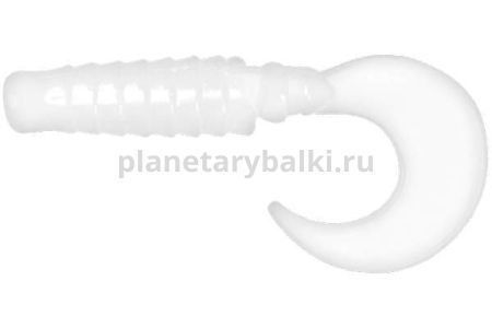 Твистер LureMax EBISU 3'' 7,5см, Glow White 020, 10шт.