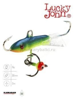 Балансир Lucky John CLASSIC 3 с тройником 30мм, 5гр., 29 блистер