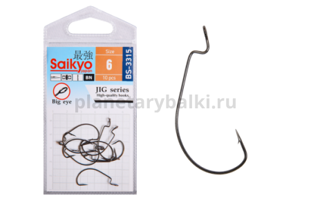 Крючки Saikyo BS-3315 BN №6, 10шт.