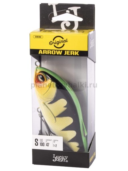 Воблер тонущий Lucky John Original ARROW JERK S 100мм, 47гр., 1-2м, цвет 005 для рыбалки, Воблер тонущий Lucky John Original ARROW JERK S 100мм, 47гр., 1-2м, цвет 005 отзывы, Воблер тонущий Lucky John Original ARROW JERK S 100мм, 47гр., 1-2м, цвет 005 купить, Воблер тонущий Lucky John Original ARROW JERK S 100мм, 47гр., 1-2м, цвет 005 купить в интернет магазине, Воблер тонущий Lucky John Original ARROW JERK S 100мм, 47гр., 1-2м, цвет 005 выбрать, Воблер тонущий Lucky John Original ARROW JERK S 100мм, 47гр., 1-2м, цвет 005 обзор, Воблер тонущий Lucky John Original ARROW JERK S 100мм, 47гр., 1-2м, цвет 005 купить в розничном магазине
