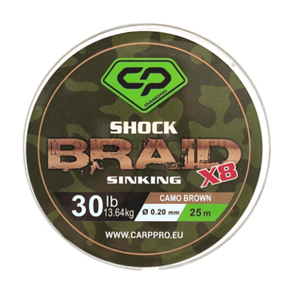 Шок-лидер CARP PRO Diamond Shock Braid PE X8 коричневый 30lb 50м 0,20мм для рыбалки, Шок-лидер CARP PRO Diamond Shock Braid PE X8 коричневый 30lb 50м 0,20мм отзывы, Шок-лидер CARP PRO Diamond Shock Braid PE X8 коричневый 30lb 50м 0,20мм купить, Шок-лидер CARP PRO Diamond Shock Braid PE X8 коричневый 30lb 50м 0,20мм купить в интернет магазине, Шок-лидер CARP PRO Diamond Shock Braid PE X8 коричневый 30lb 50м 0,20мм выбрать, Шок-лидер CARP PRO Diamond Shock Braid PE X8 коричневый 30lb 50м 0,20мм обзор, Шок-лидер CARP PRO Diamond Shock Braid PE X8 коричневый 30lb 50м 0,20мм купить в розничном магазине