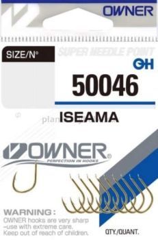 Крючок OWNER Iseama gold №10, 12шт.