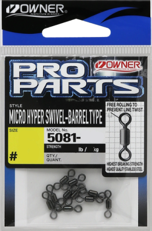 OWNER Вертлюг Stainless Barrel Swivel №1 7шт
