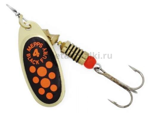 Блесна вращающаяся MEPPS Black Fury Orange №4, 8гр., цвет OR
