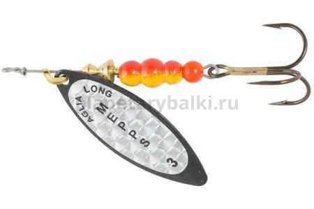 Блесна вращающаяся Mepps AGLIA LONG RAINBO 3, 11,5гр., цвет Black