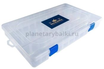 Коробка рыболовная Волжанка 38х22,5х4,8см