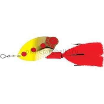 Блесна вращающаяся Mepps LUSOX FLUO №2, 16гр., цвет Gold/Chartreuse (блистер)