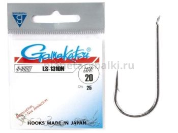 Крючки Gamakatsu LS-1310N HOOKS NICKEL разм. 20 25шт.