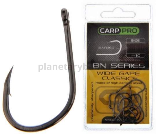 CARP PRO Крючок Black Nickel Wide Gape Classics №6 10шт
