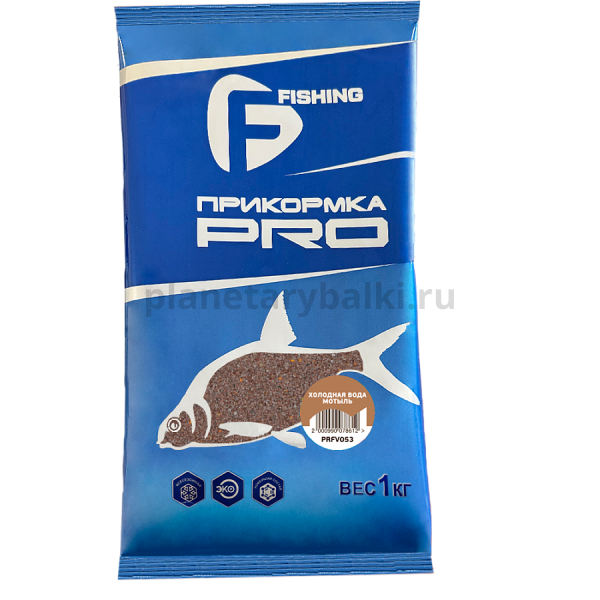 Прикормка для рыбы F-FISHING PRO Холодная вода Мотыль 1кг (15)