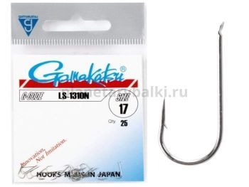 Крючки Gamakatsu LS-1310N HOOKS NICKEL разм. 17 25шт.