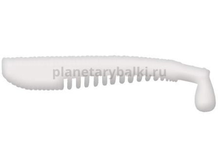 Виброхвост LureMax YOBBO 2,5'' 6см, White UV 009, 10шт.