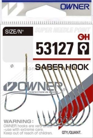 Крючок OWNER Saber Hook HG №1, 8шт.