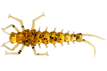 Приманка силиконовая LureMax STONE FLY 2,5'' 6,5см, Caramel Oil 08-004, 8шт.