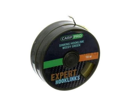 Поводковый материал без оболочки CARP PRO Sinking зеленый 10м, 15lb