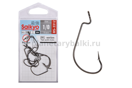 Крючки Saikyo BS-3312 BN №1/0, 10шт.