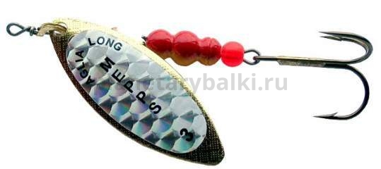 Блесна вращающаяся MEPPS Aglia Longue Rainbo №3, 11,5гр., цвет OR