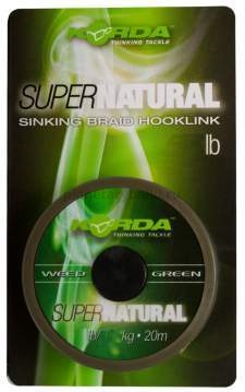 Поводковый материал Korda Super Natural Weedy Green 20м, 8,2кг, 18lb