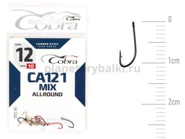Крючки Cobra Allround MIX CA121 №12, 10шт.