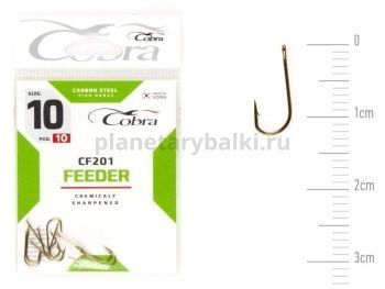 Крючки Cobra FEEDER CLASSIC CF201 №10, 10шт.