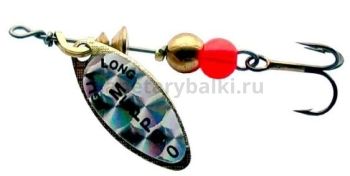 Блесна вращающаяся MEPPS Aglia Longue Rainbo №0, 2,5гр., цвет OR