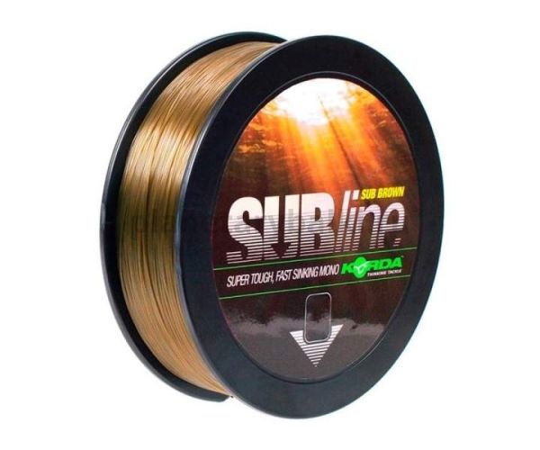 Леска KORDA Subline Brown 1000м, 0,40мм, 6,75кг