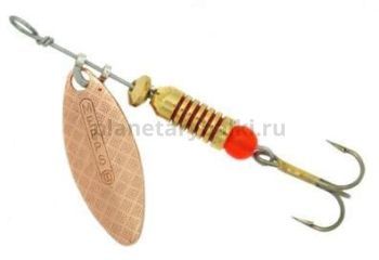 Блесна вращающаяся MEPPS Aglia Longue №00, 1,5гр., цвет CU
