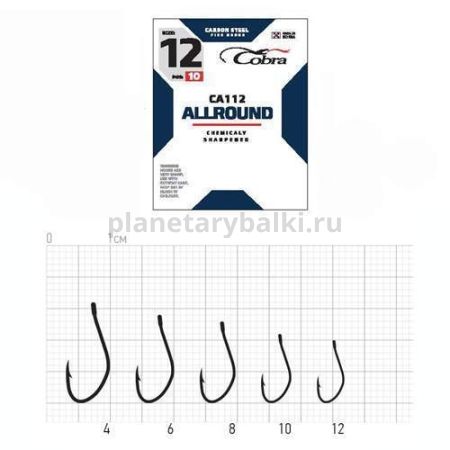 Крючки Cobra Allround AJI CA112 №6, 10шт.