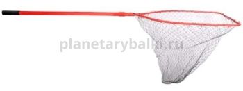 Подсачник ECOPRO 85х85см, ручка 2,3м красный